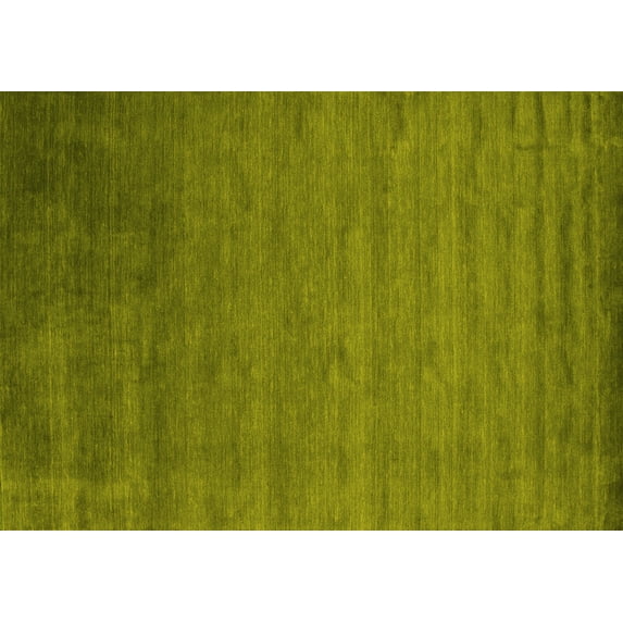 Ahgly Company Indoor Rectangle Abstract Yellow Contemporary Area Rugs, 2' x 3'