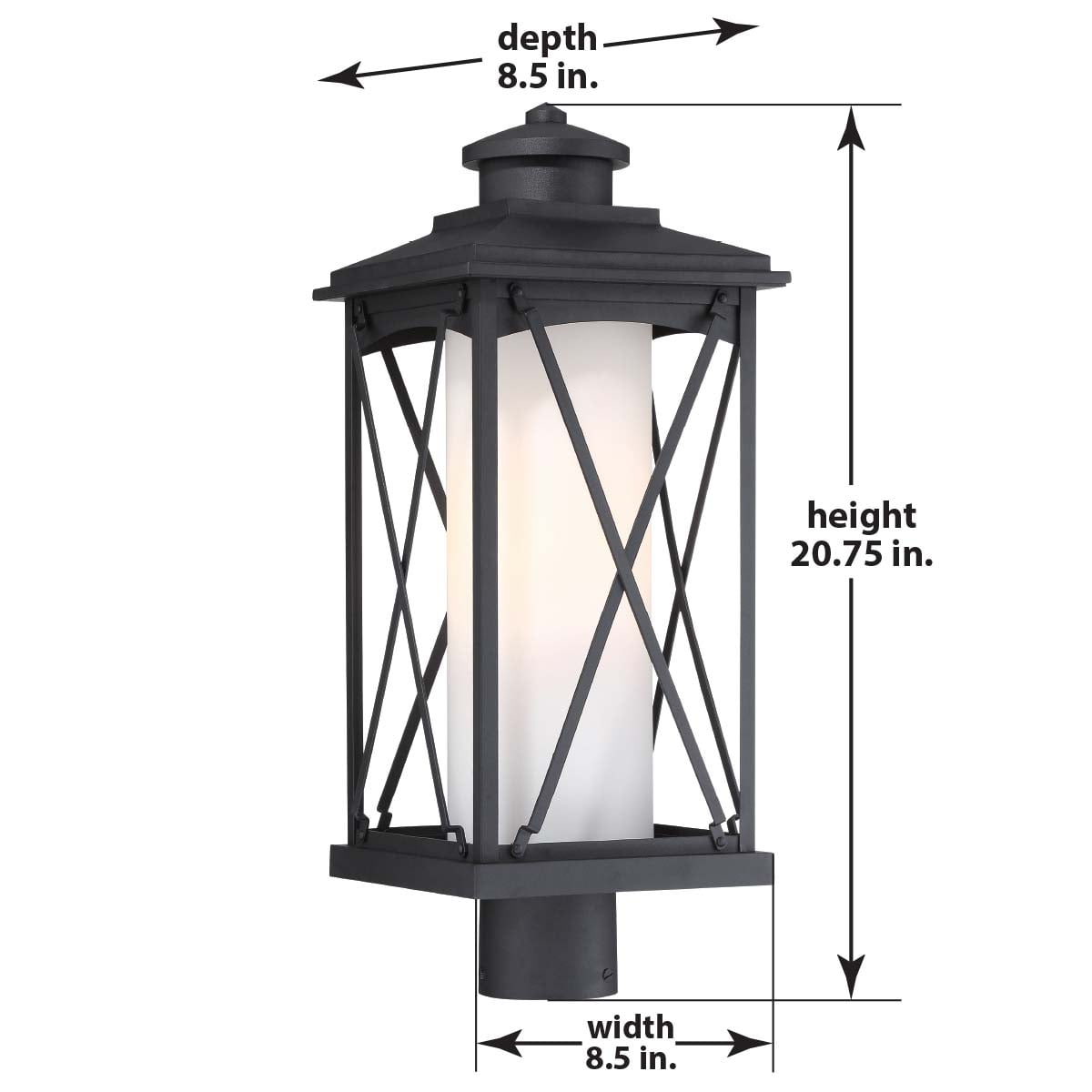 Minka Lavery Lansdale 20 3/4" High Matte Black Outdoor Post Light