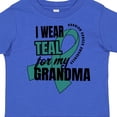 thumbnail image 4 of Inktastic I Wear Teal for My Grandma Ovarian Cancer Awareness Boys or Girls Toddler T-Shirt, 4 of 5
