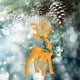 thumbnail image 5 of Christmas Flocking Wreath Cute Scene Solar Decorative Pendant, 5 of 6