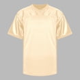 thumbnail image 2 of XIYON Men's T-Shirts Football Mesh Practice Athletic T Shirts Solid Color V Neck Short Sleeve Hop Sports T Shirt Vacation Beach, 2 of 4
