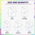thumbnail image 2 of PinesC 40Pcs Pendant Picture Frame Keyrings, Make Your Own Keyring Kit, Central Pendant for Kids To Assemble And Attach To Key Rings And Bags Transparent, 2 of 5