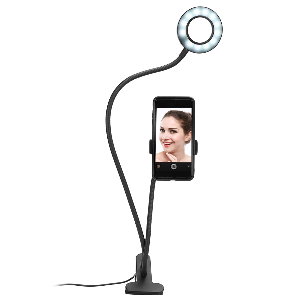 NFTIGB Folding LED Light High Brightness Tattoo Lamp Adjustable Clip On Nail Art Lamp Black, Professional Desktop Curing Dryer for Manicure Pedicure and Precision Beauty Tasks, Portable Tool