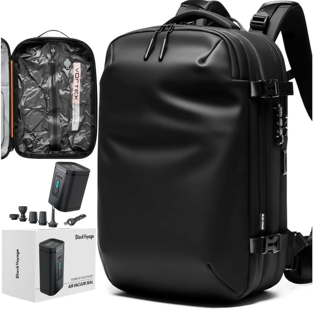 Mochila BlackVoyage Vortex Vacuum Seal de 60 L con bomba de aire