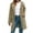Khaki, variant on Turilly Womens Jackets Ladies Women's Winter Lapel Button Long Trench Coat Jacket Ladies Overcoat Outwear