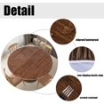 thumbnail image 3 of HAHDAXIA Round Waterproof Table Cover Elastic Tablecloth Vinyl Fitted Table Cover Elastic Edged Plastic Table Cover Fits Tables up to 36"-44" R Oak, 3 of 7