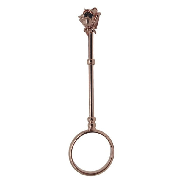 Soporte para cigarrillos con forma de anillo, manos libres, para fumar, para hombres y mujeres, regalo Oro rosa