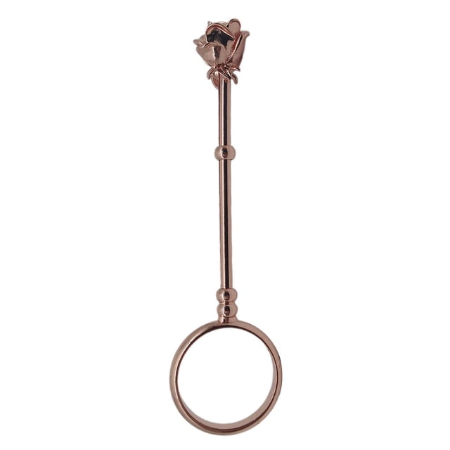 1 Uds. Soporte Retro para de Estante de Mano Soporte a Fumadora Regalos para Mujer, de Flor rosa Hugo Sostenedor de dedo de fumar