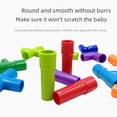 thumbnail image 4 of Bloques de construcción para ensamblaje de tuberías de agua para niños, bricolaje, primera infancia, jardín de infantes, desarrollo del bebé, inteligencia, puesto de juguetes de plástico, 4 of 4