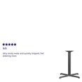 thumbnail image 3 of Flash Furniture 30'' x 30'' Restaurant Table X-Base with 3'' Dia. Table Height Column, 3 of 5