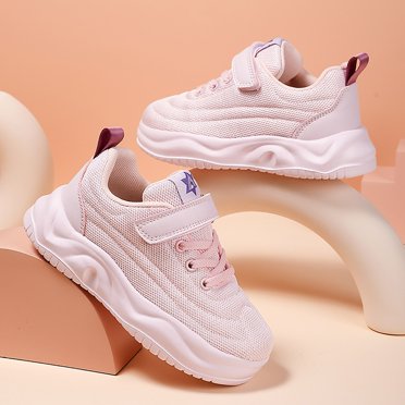 Barbie Girls Low-Top Sneakers - Pink & White Athletic Shoes Sizes 11-3 Kids