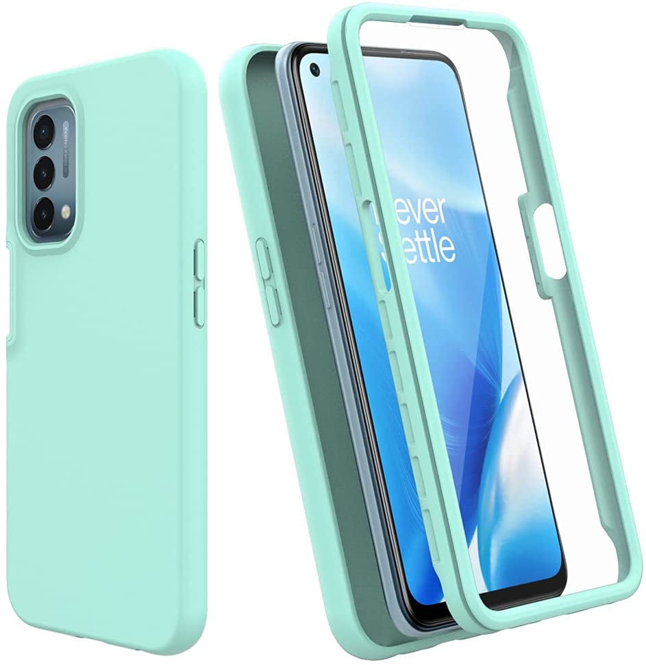 OnePlus N200 5g Case with [Built In Screen Protector], FullBody Shockproof Soft Liquid Silicone