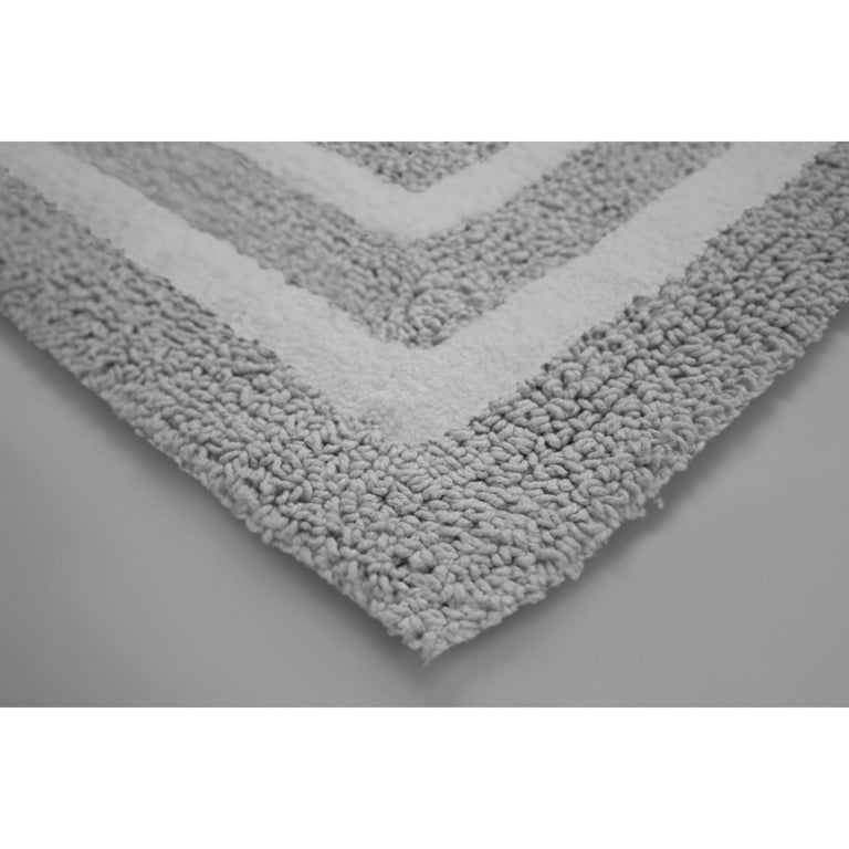 Plush Border Bath Mat