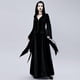 thumbnail image 3 of Vestido largo con capucha para mujer, vestido de de terciopelo oscuro Steampunk, abrigos XS-S Yuyangstore Capa con capucha para mujer, 3 of 8