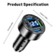 thumbnail image 4 of Cargador de coche de 66 W Adaptador de corriente de luz azul de 4 puertos para Huawei Xiaomi (3USB + 1C QC), 4 of 4