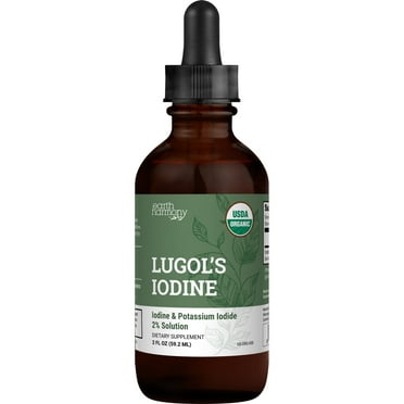 Organic Lugols Iodine Drops 2 Percent Solution - 2 fl oz