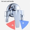 thumbnail image 3 of Mitigeur de Douche à Clapet, Remplacement Universel, 0,06-1,0 MPa, Accessoires de Bain, Chrome, Installation sur Rebord, Raccords, Neuf, 3 of 11