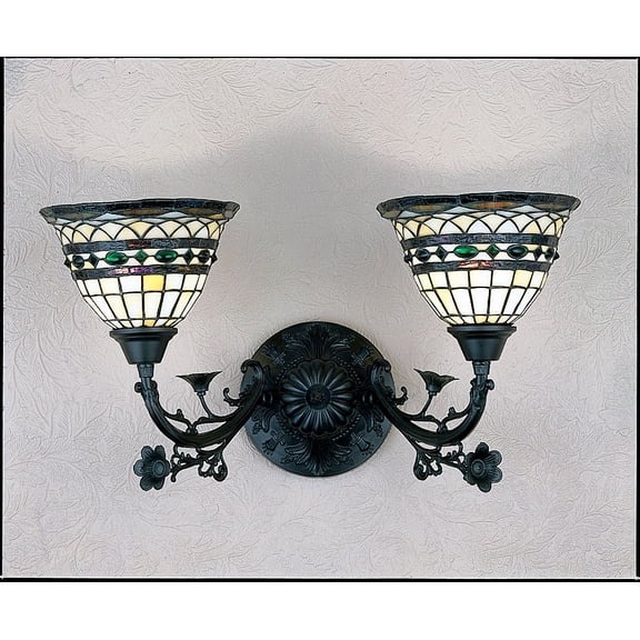 21"W Tiffany Roman 2 LT Wall Sconce.613