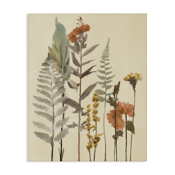 Stupell Industries Farmhouse Fall Botanicals and Ferns Canvas Art, 16 x 20, by Elizabeth Medley