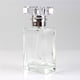 thumbnail image 1 of Frasco de perfume con pulverizador JM cuadrado transparente y nebulizador plateado pulverizador para viajes aceites esenciales, 1 of 5