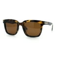 thumbnail image 6 of Gentlemanly Polarized Horn Rim Hipster Plastic Refined Fashion Sunglasses Tortoise - Brown, 6 of 8