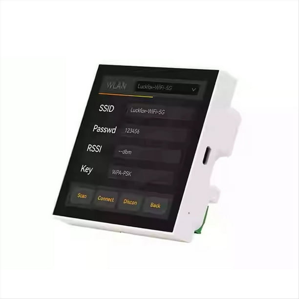 Interruptor de Pared Inteligente de 4 Pulgadas con Pantalla Táctil Tipo 86, Panel de Control Central RV1106G2 0.5TOPS con Wifi y Bluetooth.