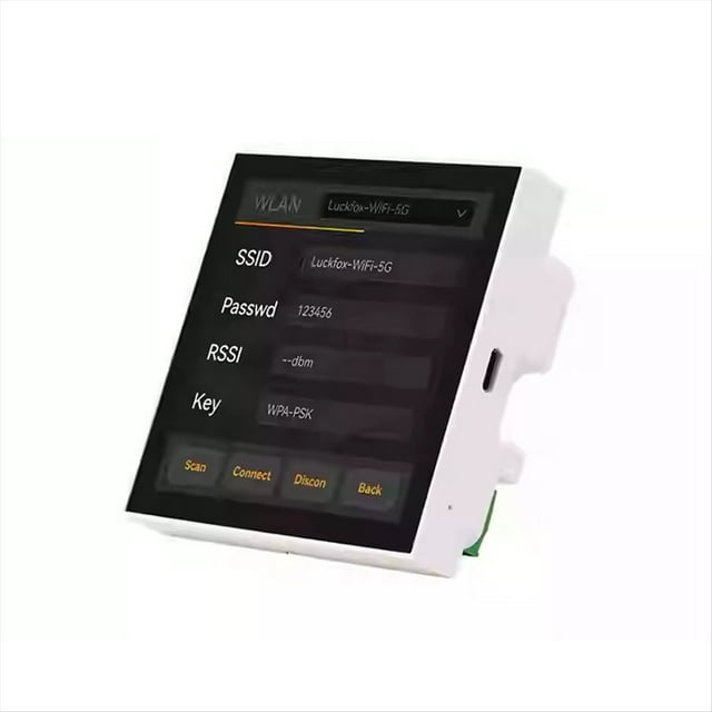 Interruptor de Pared Inteligente de 4 Pulgadas con Pantalla Táctil Tipo 86, Panel de Control Central RV1106G2 0.5TOPS con Wifi y Bluetooth.