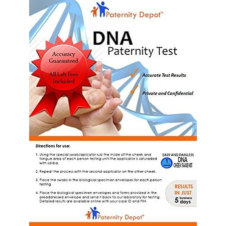 Paternity Depot - Paternity Test Kit (ALL lab fees (Best Home Paternity Test Kit)