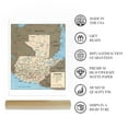thumbnail image 4 of HISTORIX 2000 Guatemala Map 24" x 30" Framed Poster, 4 of 8