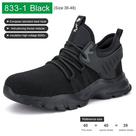 

Toyella Lightweight Steel Toe Anti-smashing And Anti-penetration Insulated Safety Shoes 833 1 Black43 43 833 1 Black