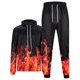 thumbnail image 4 of UKAP Conjuntos de chándal para hombre, conjunto de chándal de 2 uds., sudaderas con capucha y pantalón, ropa de salón para hombre, ajuste Regular, sudaderas con capucha de dos piezas, chándal, 4 of 6