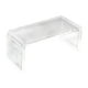 thumbnail image 1 of 1/12 muebles de escritorio de acrílico mesa de té Mini decoración de adorno blanco, 1 of 9