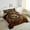 Brown, variant on Erosebridal Grey Leopard Print Comforter Sets King Size, 3D Cheetah Comforters & Duvets, Woodland Wildlife Reversible Duvet Insert, Microfiber Bedroom Decorative, 3pcs