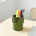 thumbnail image 2 of Cute Metal Pencil Cup with Handles, 3.6x4.5inch Desk Organizer Pen Holder, Multifunctional Storage Bin for Markers Stationery, Metal Bucket for Office Home Decor, Colorful Pen Container, 2 of 5