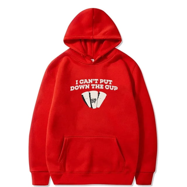 Dave Blunts I Cant Put Down The Cup Sudaderas con capucha Mujeres Hombres HipHop Sudaderas de manga larga