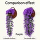 thumbnail image 4 of ¡Venta caliente! Flores colgantes violeta artificial pared de flores cesta de glicinas guirnalda colgante flores de vid orquídea falsa, 4 of 5