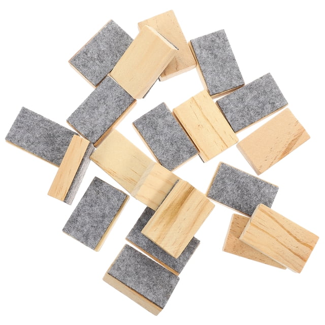 KAKOWELY Felt Chalkboard Eraser for Home Use Assorted Colors Lightweight Dust Reducing 20 Pieces,1.77"X1.1"X0.55"