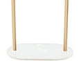 thumbnail image 5 of Cre Cra Modern Minimalist Floor Standing Clothes Coat Rack - Sturdy Metal Construction with Marble Base for Home Decoration White Baseplate, 5 of 7
