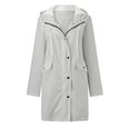 thumbnail image 1 of Baberdicy Plus Size Tops Rain Jacket Women's Breathable Large Sizes Raincoat Black Softshell Jacket Yellow Outdoor Jacket Transition Jacket Lightweight Jacket with Hood for Spring Autumn Hik, 1 of 6