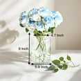 thumbnail image 4 of BLOFLO Clear Glass Vase, 9 Inch Large Glass Vase for Flowers, Modern Thick Glass Flower Vases for Centerpieces, Decorative Glass Cylinder Hydroponic Vase for Wedding, Home, Office (Clear, 9Inch), 4 of 13