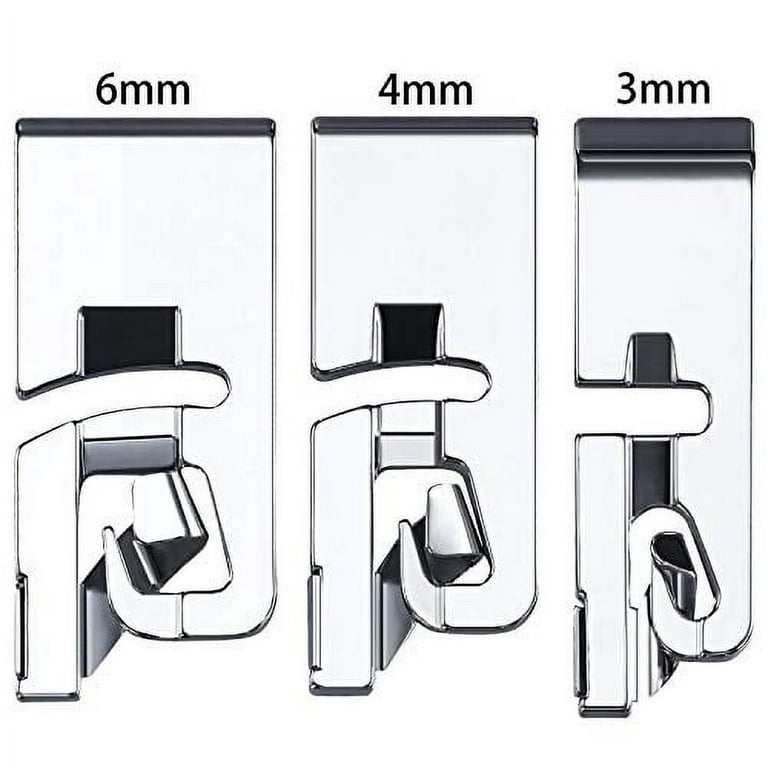 Narrow Rolled Hem Sewing Machine Presser Foot Set Suitable For Household  Multi-function Sewing Machines 3 Mm 4 Mm And 6 Mm (3)
