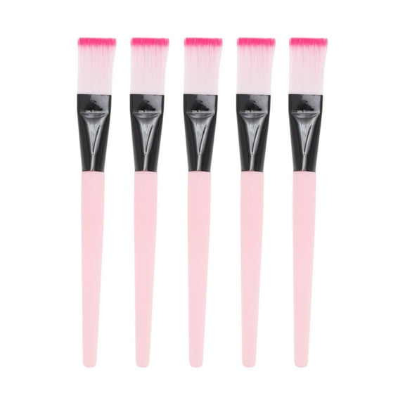 Unique Bargains 5 Pcs Multifunctional Soft Face Mask Applicator Pink