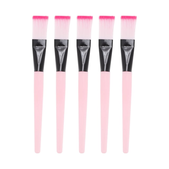 Unique Bargains 5 Pcs Multifunctional Soft Face Mask Applicator Pink