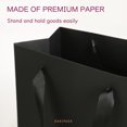 thumbnail image 5 of BAKIPACK 4pcs Black Gift Bags With Handles 7x4x9 inch Paper Gags Bulk For Party Shopping Birthday Wedding, 5 of 7