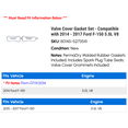 thumbnail image 2 of Valve Cover Gasket Set - Compatible with 2014 - 2017 Ford F-150 5.0L V8 2015 2016, 2 of 2