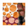 thumbnail image 1 of Geometric Decorative Napkins Set of 4, Vibrant Tone Brush Stroked Circles and Ink Splashed Spots on Grungy Backdrop, Silky Satin Fabric for Brunch Dinner Party, 12", Multicolor, by Ambesonne, 1 of 2