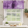 thumbnail image 3 of Purple Valances for Windows, Decorative Rod Pocket Window Valance Curtains, Retro Oil Painting Modern Abstract Art Aesthetics Short Curtain Drapes for Kitchen/Living Room, 2 Panels, 54" W x 18" L, 3 of 8