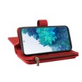 thumbnail image 6 of Wallet Case for Samsung Galaxy S20 FE, Magnetic Zipper Pouch Premium PU Leather with Kickstand Wallet Flip Shockproof Phone Case Wrist Strap Card Slots Holder Pocket Samsung Galaxy S20 FE,
Red, 6 of 18