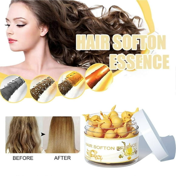 50 Pcs/Bottle Hair Care Capsules for Split End Hair Hair Vitamin Capsule Hair Serum for Dry and Damaged Hair