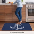 thumbnail image 6 of Nautical Anchor Door Mat Indoor Outdoor,Navy Blue Coastal Marine Minimalist Rope Non Slip Welcome Mat with Rubber Backing,Absorbent Fabric Front Door Mats Entryway Rug for Home Patio Entrance 24"x36", 6 of 8